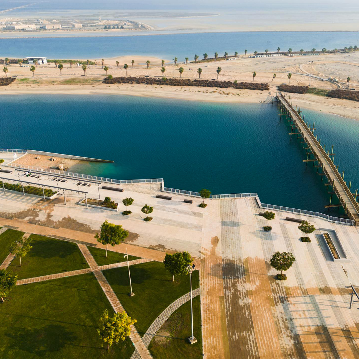 Aerial View of Darien Hills Park in Jubail